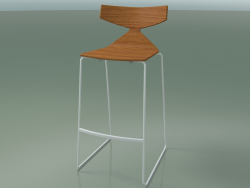 Stackable bar stool 3704 (Teak effect, V12)