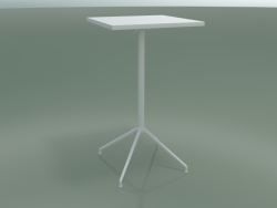 Tavolo quadrato 5713, 5730 (H 105 - 59x59 cm, aperto, bianco, V12)