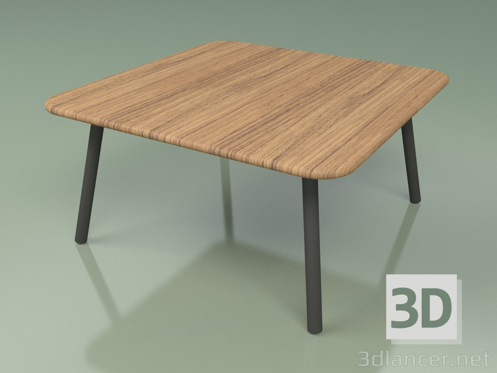 modello 3D Tavolino 011 (Metallo Fumo, Teak) - anteprima