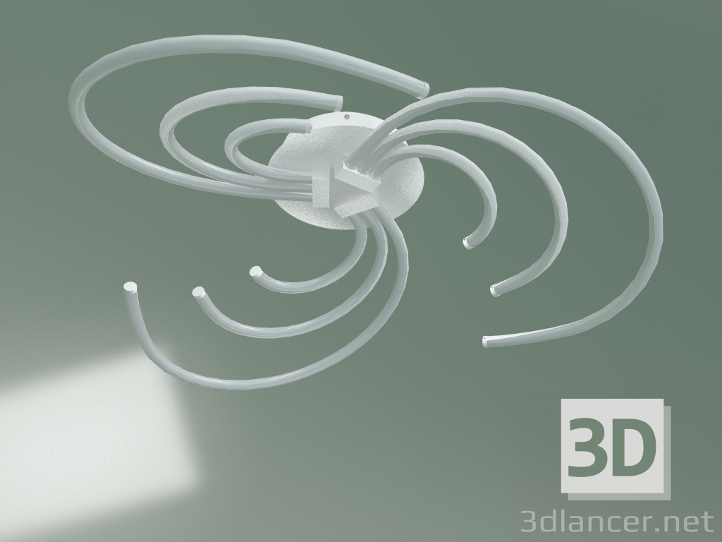 modello 3D Lampadario a soffitto 90104-9 (bianco) - anteprima