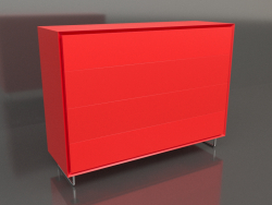 Chest of drawers TM 014 (1200x400x900, luminous orange)