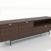 modèle 3D Meuble TV 1800 mm (noyer foncé) - preview