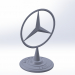 3d model Mercedes nameplate - preview