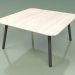 modèle 3D Table basse 011 (Metal Smoke, Teck de couleur blanc résistant aux intempéries) - preview