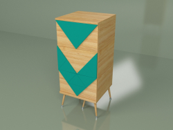 Small chest of drawers Slim Woo (turquoise)