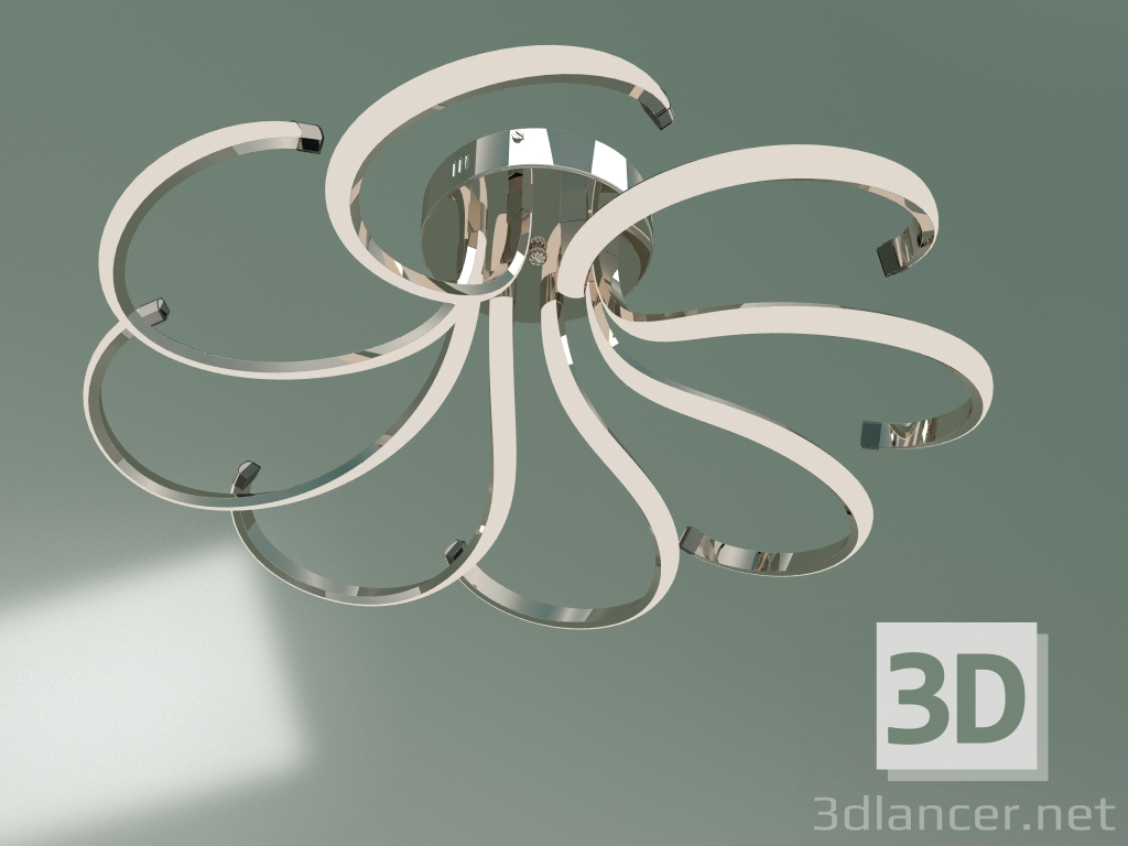 3d model Ceiling lamp 90096-8 (gold) - preview