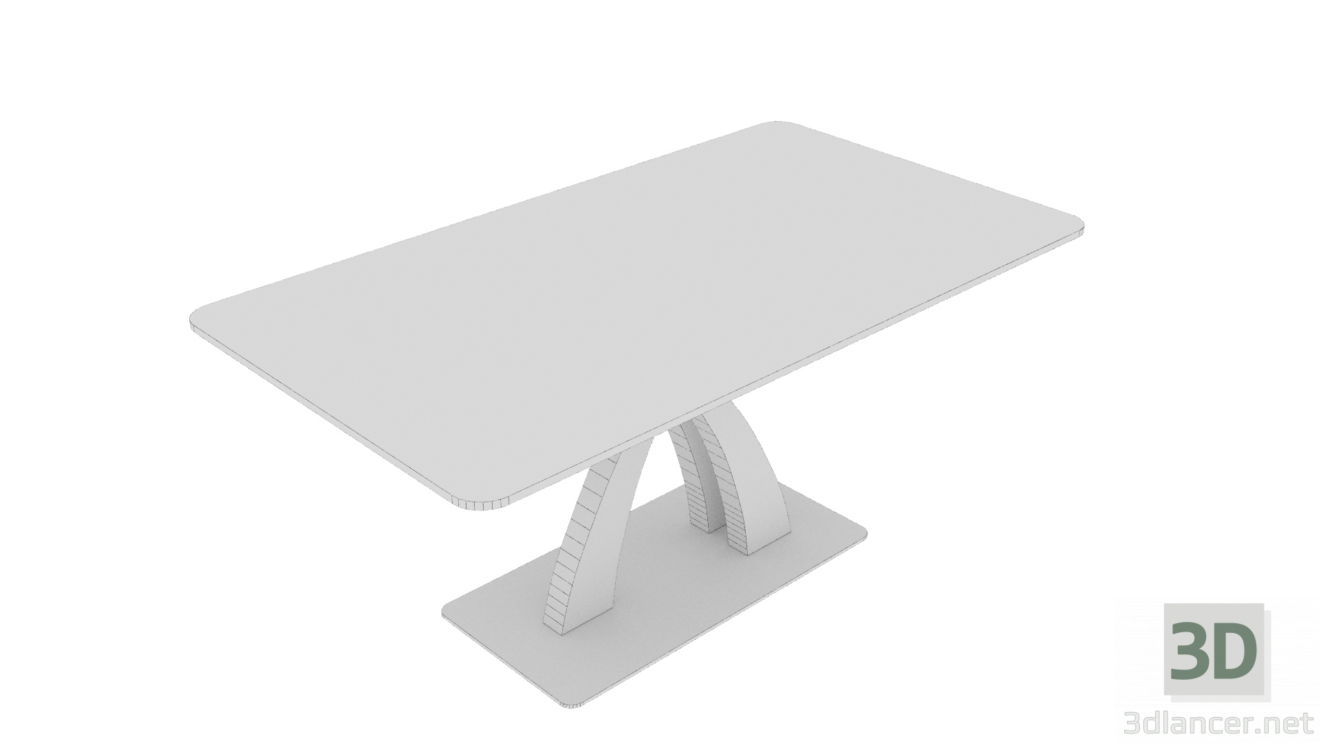 3d Dining table model buy - render