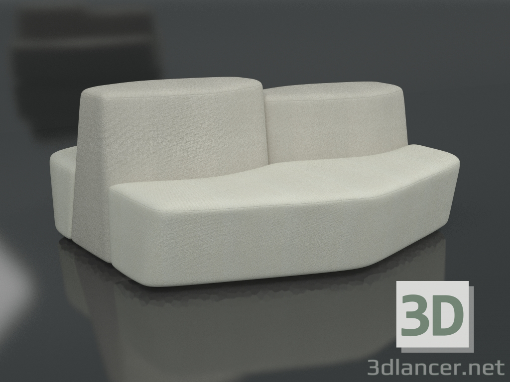 modèle 3D Canapé 54° – 5° BELFAST DOUBLE - preview