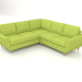 3d модель Хоум кутовий диван 4-місний розкладний – превью