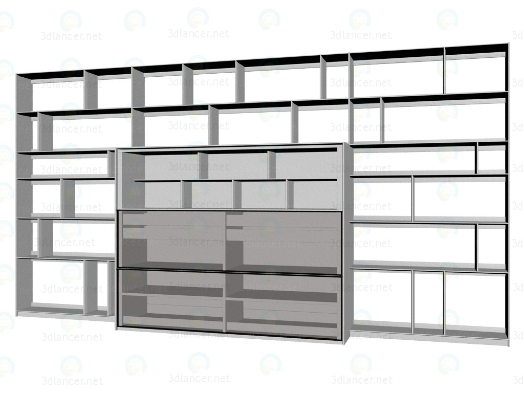 3d model Sistema de mobiliario (rack) FC0934 - vista previa