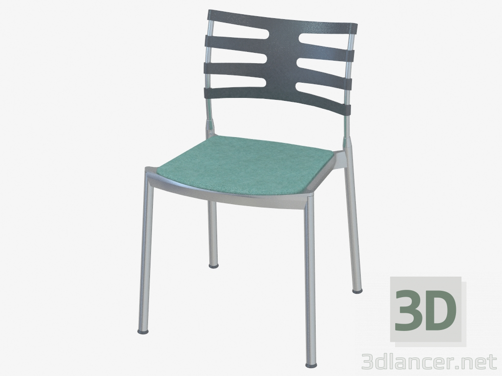 modello 3D Sedia con seduta morbida Ice - anteprima