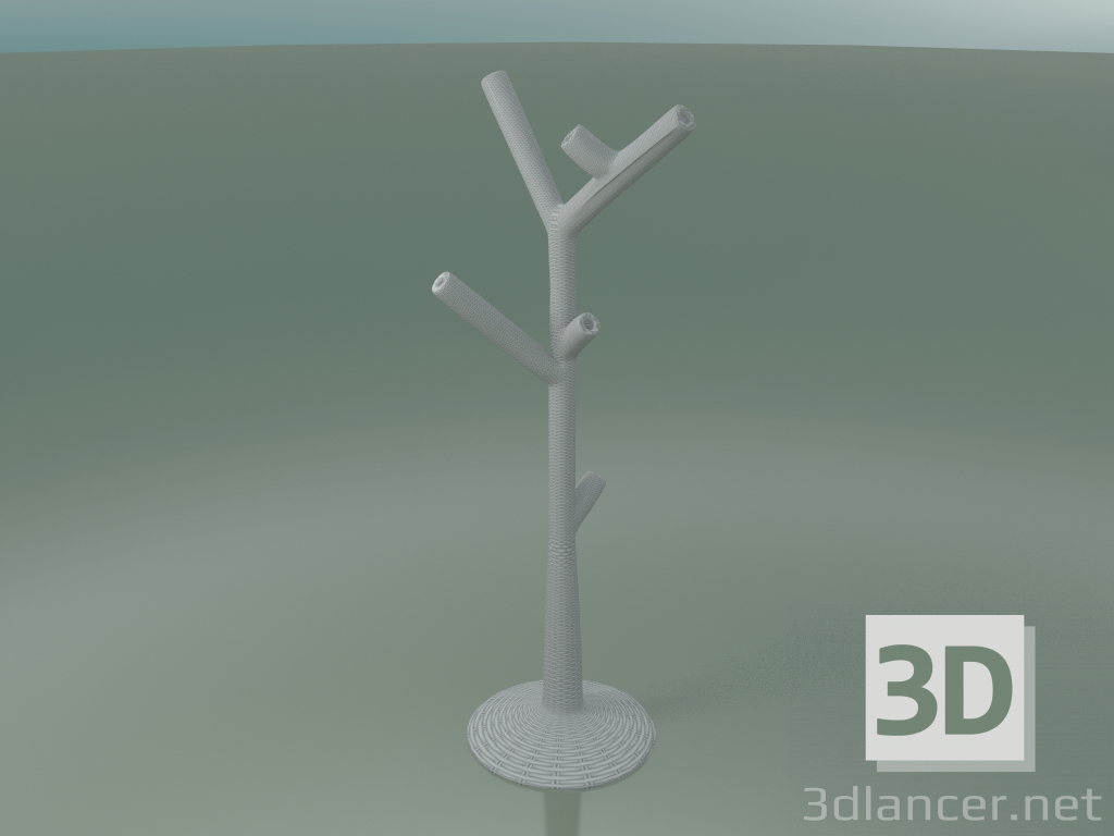 modello 3D Appendiabiti Corallo (bianco) - anteprima
