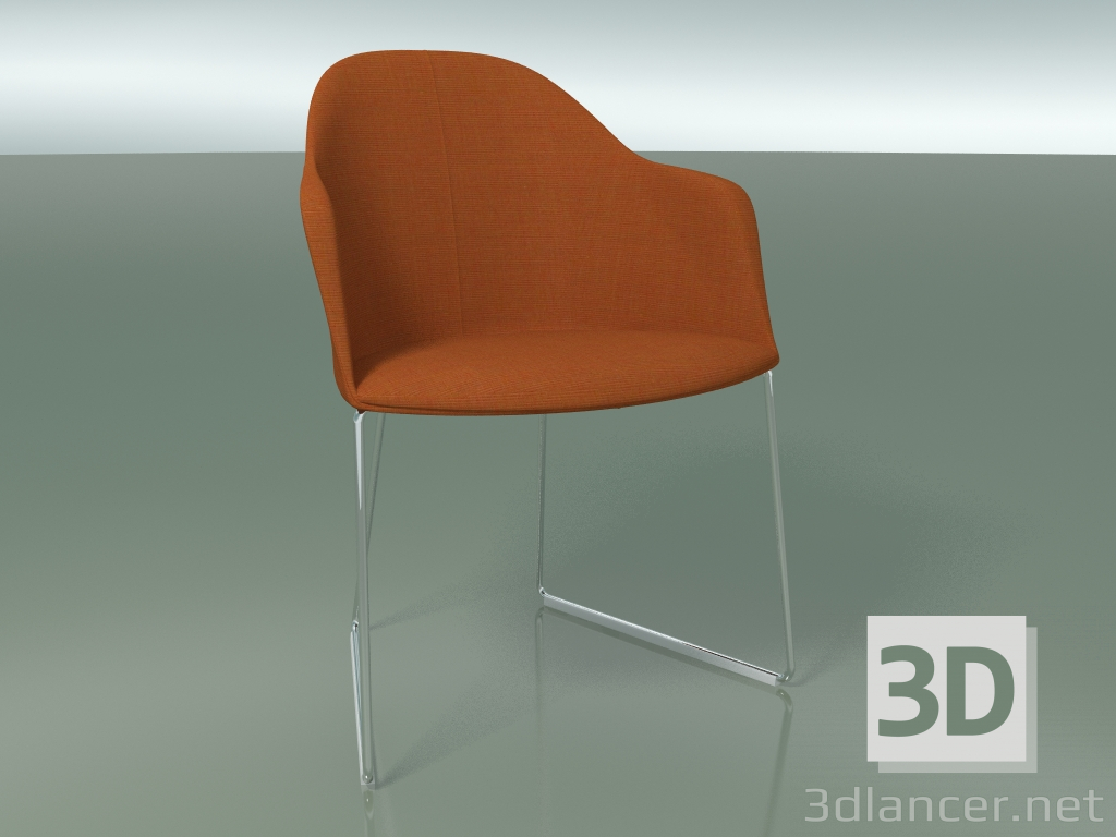 3d model Chair 2228 (on skids, CRO, with removable upholstery) - preview