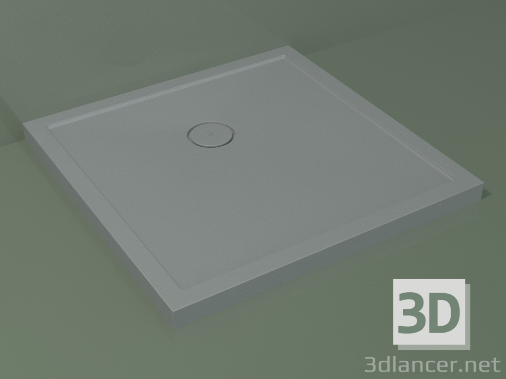 3D modeli Duş teknesi Medio (30UM0130, Gümüş Gri C35, 90x90 cm) - önizleme