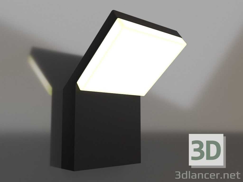 3D Modell Wand-Straßenlampe (7045) - Vorschau