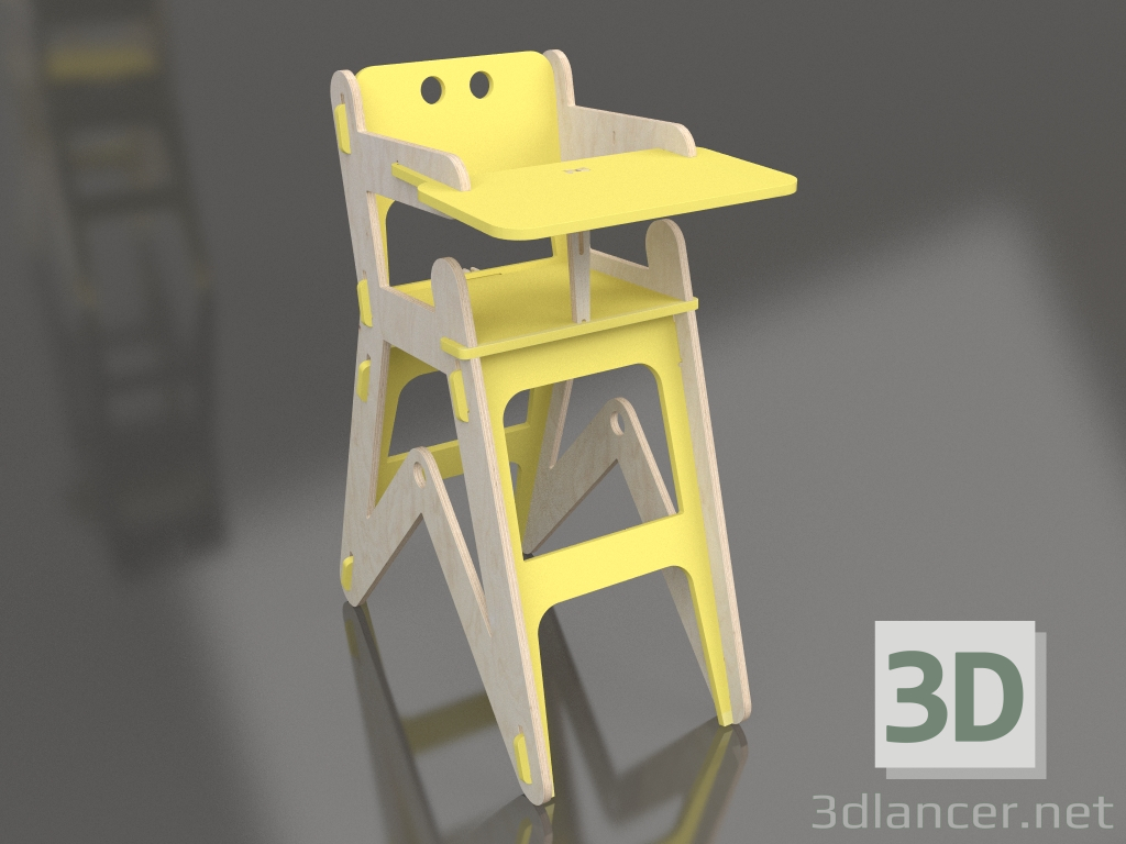 3D modeli Sandalye CLIC H (HGC1YE) - önizleme