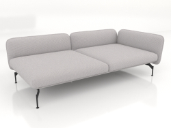 Módulo de sofá de 2,5 plazas de fondo con reposabrazos 110 a la derecha