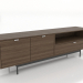 3D Modell TV-Schrank 1800 mm (Esche hell Nussbaum) - Vorschau