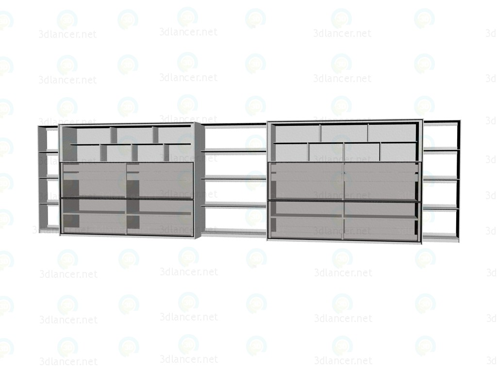 3d model Sistema de mobiliario (rack) FC0935 - vista previa