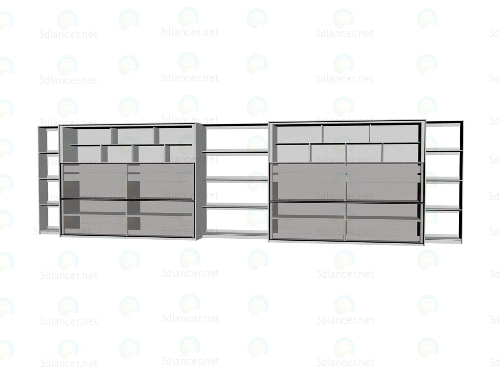 Modelo 3d Sistema de mobiliário (cremalheira) FC0935 - preview