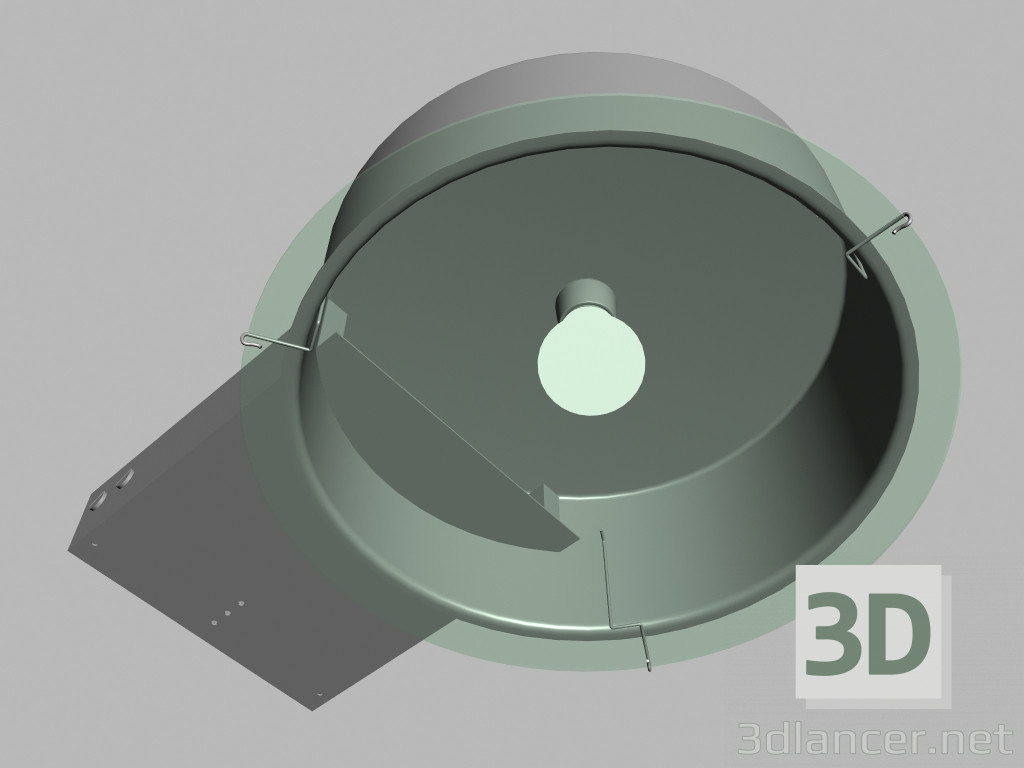 modello 3D Lampada da soffitto Baffy D330 - anteprima