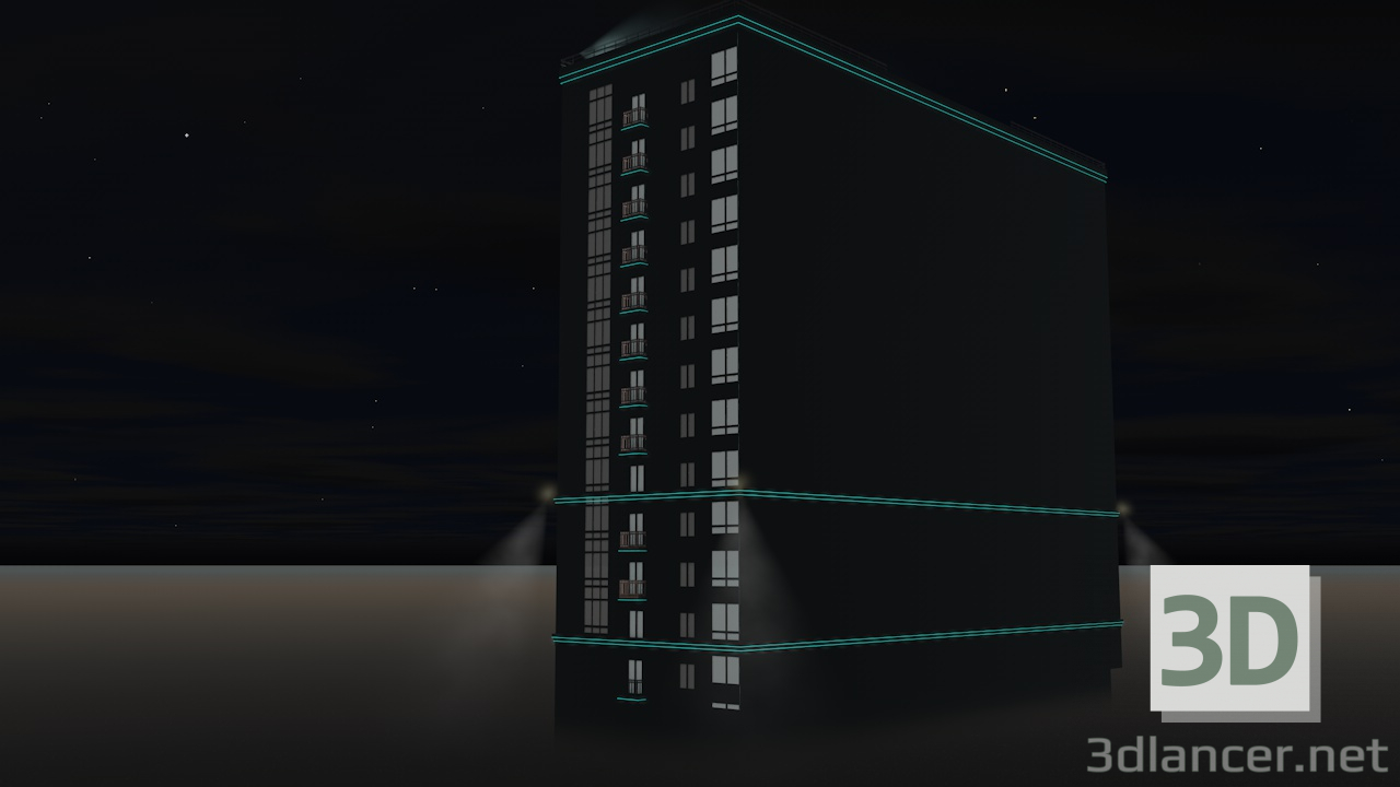 modèle 3D Maison appartement - preview