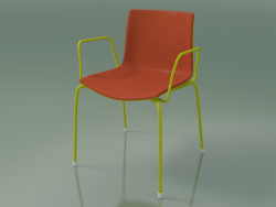 Stuhl 0458 (4 Beine mit Armlehnen und Frontverkleidung, Polypropylen PO00118, V13)
