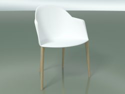 Stuhl 2223 (4 Holzbeine, PC00001 Polypropylen, gebleichte Eiche)