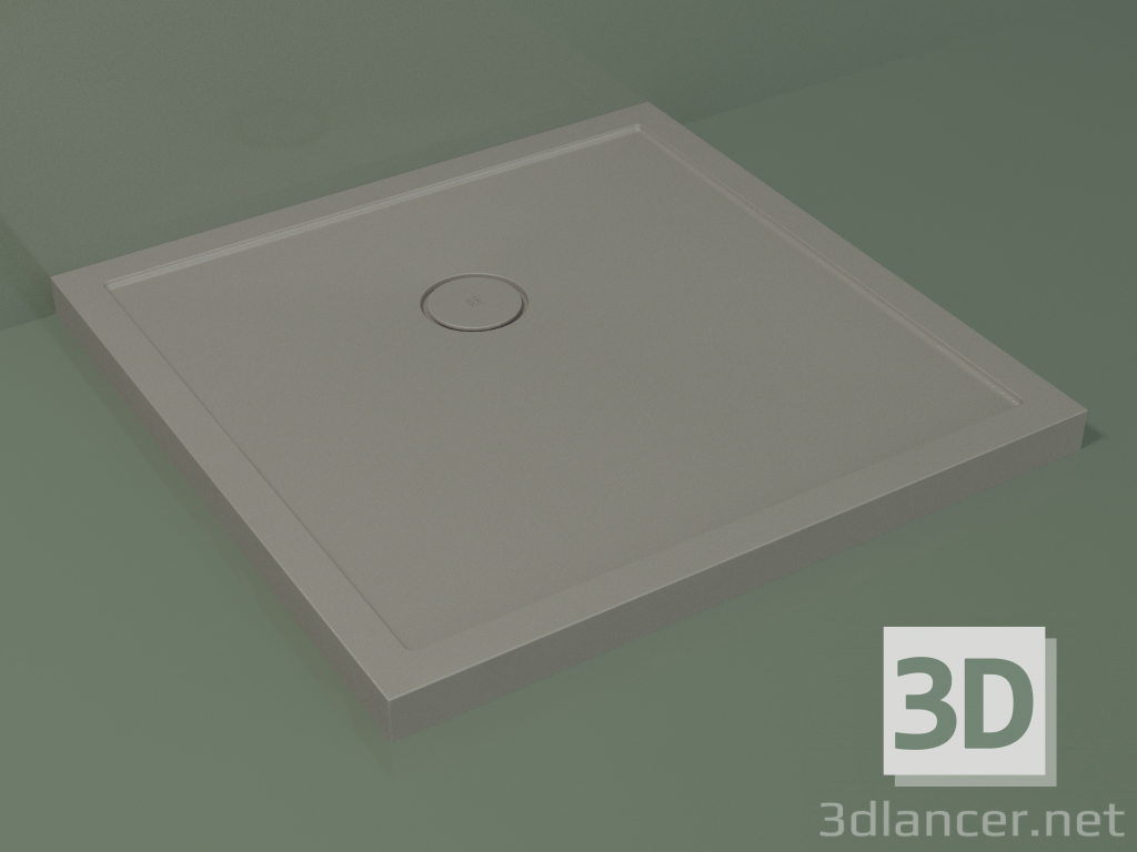 Modelo 3d Base de duche Medio (30UM0130, Clay C37, 90x90 cm) - preview