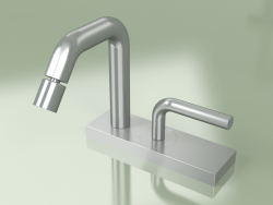 Tabletop hydro-progressive mixer with adjustable spout for bidet (14 35, AS)