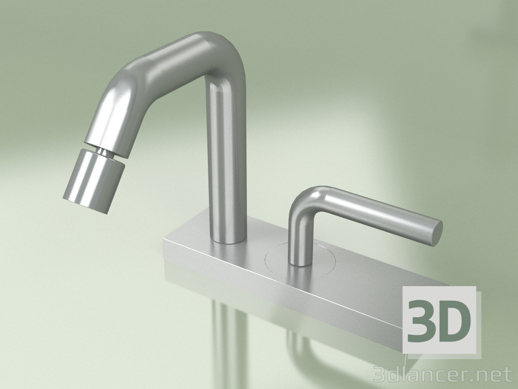 3d model Tabletop hydro-progressive mixer with adjustable spout for bidet (14 35, AS) - preview