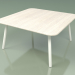 modèle 3D Table basse 011 (Metal Milk, Teck de couleur blanc résistant aux intempéries) - preview
