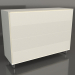 3d model Chest of drawers TM 014 (1200x400x900, white plastic color) - preview