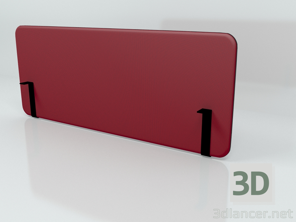 3d model Acoustic screen Desk Bench Side Sonic ZUS31 (1600x650) - preview