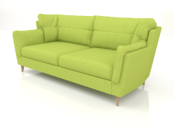 Hygge straight 3-seater sofa