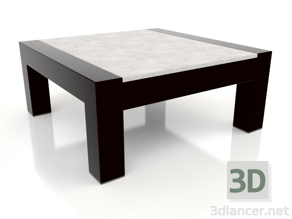 modello 3D Tavolino (Nero, DEKTON Kreta) - anteprima