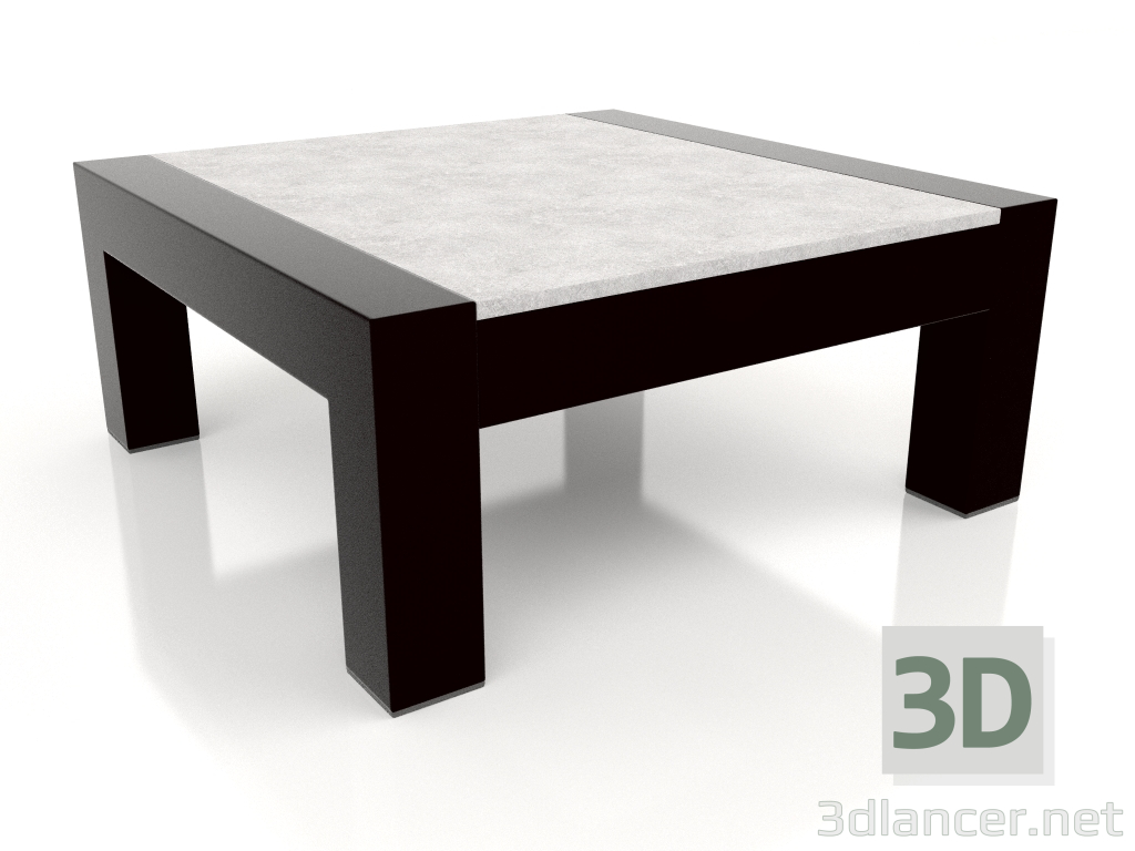 3d model Mesa auxiliar (Negra, DEKTON Kreta) - vista previa