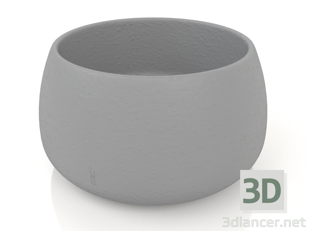 modèle 3D Pot de fleurs 3 (Anthracite) - preview