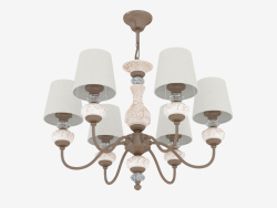 Chandelier with lampshades (S110175 6)