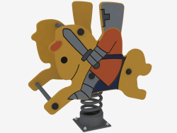 Rocking chair of a children's playground Knight (6138)
