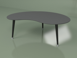 Kidney coffee table (dark gray)