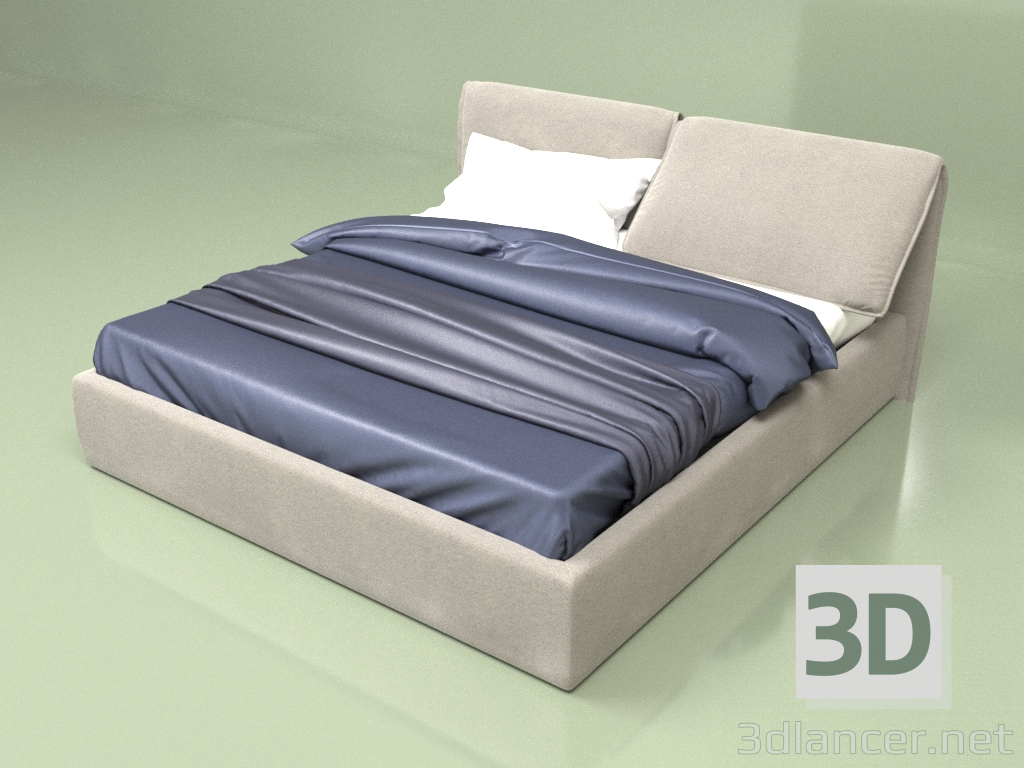 3 डी मॉडल डबल बेड सवोना - पूर्वावलोकन