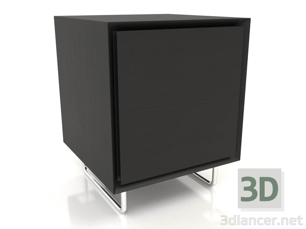 modello 3D Armadio TM 012 (400x400x500, legno nero) - anteprima