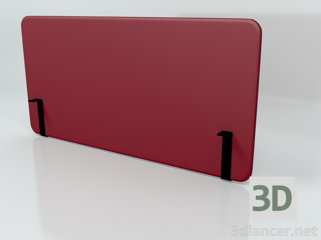 3d model Acoustic screen Desk Bench Side Sonic ZUS51 (1600x800) - preview