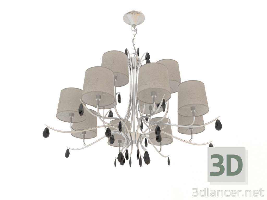 3d model Hanging chandelier (6310) - preview