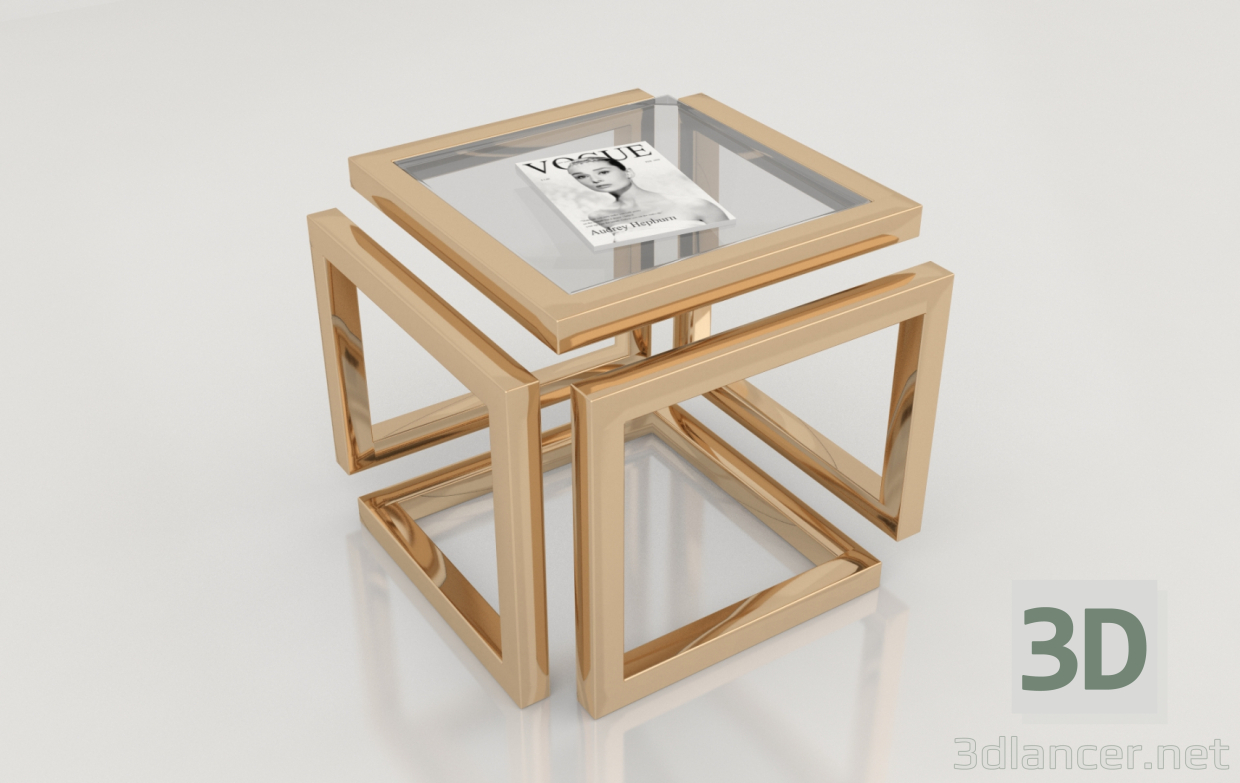 3d Coffee table model buy - render