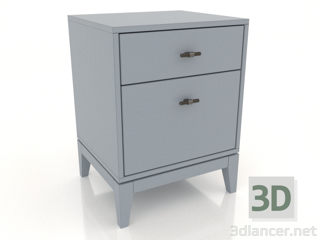 3D modeli Başucu sehpası 450 mm (RAL 7001) - önizleme