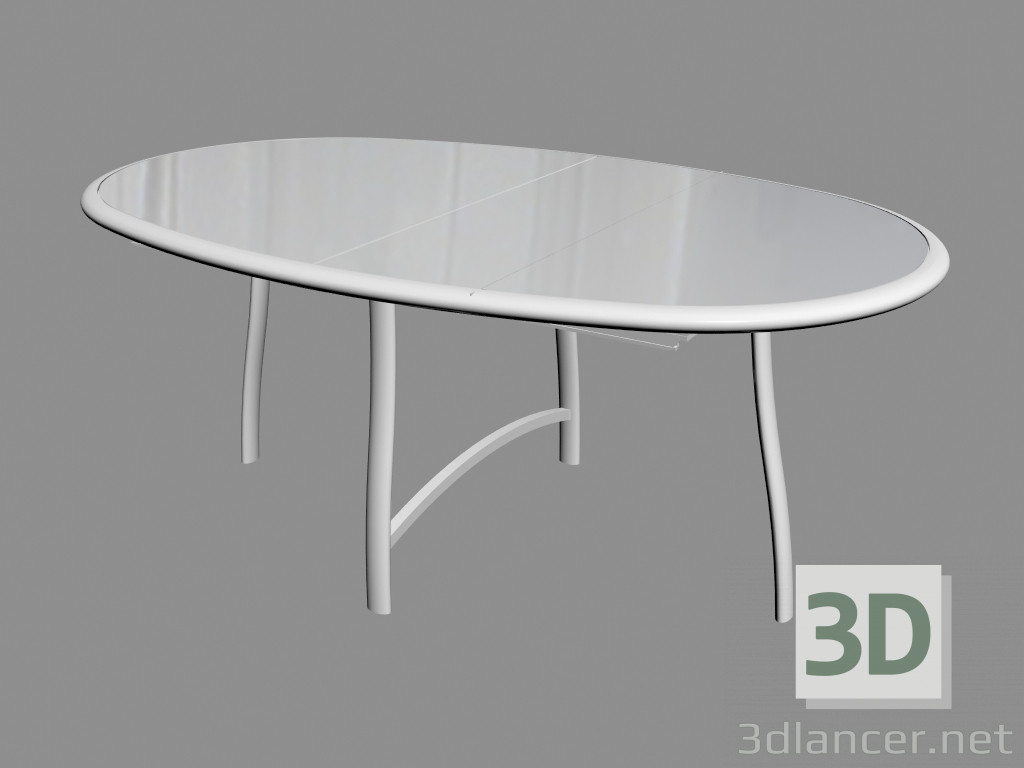 3 डी मॉडल अंडाकार डाइनिंग टेबल (180 x 110) - पूर्वावलोकन