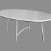 modello 3D Tavolo da pranzo ovale (180 x 110) - anteprima