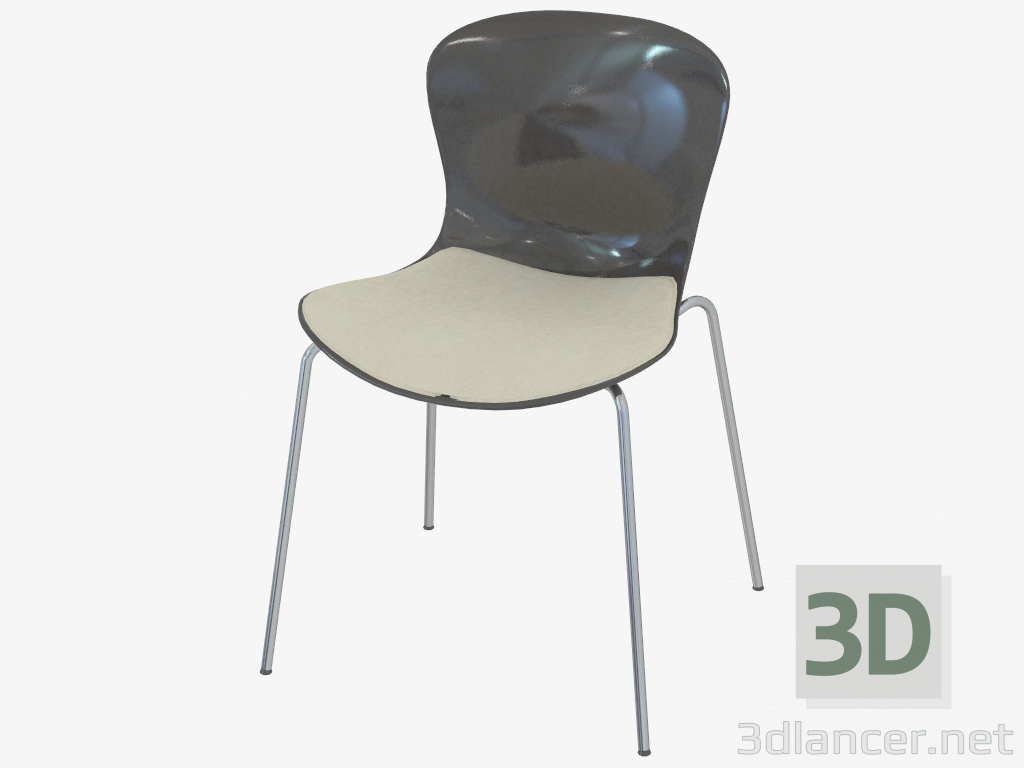 3D modeli 4 ayaklı Nap ile bir sandalye - önizleme